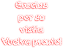 Gracias por su visita